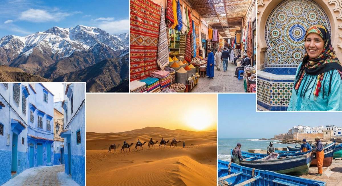 Morocco coast at sunset